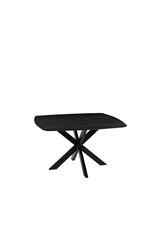 LABEL51 Eetkamertafel Blake - Zwart - Mangohout - 130x130 cm