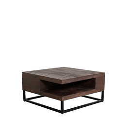 LABEL51 LABEL51 Salontafel Cube - Espresso - Mangohout