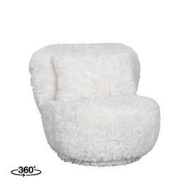 LABEL51 LABEL51 Fauteuil Doodle - Crème - Stof