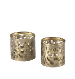 LABEL51 LABEL51 Kaarsenhouders - Antiek goud - Metaal - M