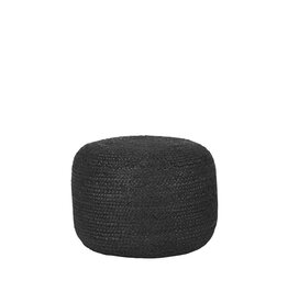 LABEL51 LABEL51 Poef Jute - Zwart - Jute - 50 cm