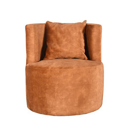 LABEL51 LABEL51 Fauteuil Evy - Oker - Velours - 65 cm