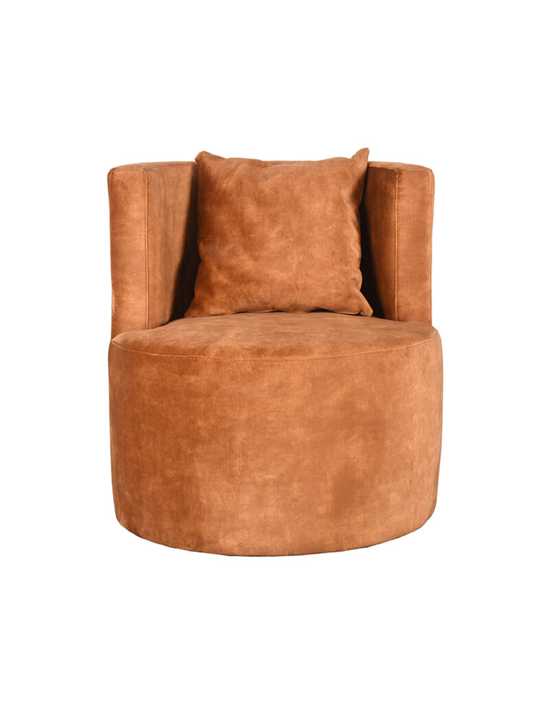 LABEL51 LABEL51 Fauteuil Evy - Oker - Velours - 65 cm