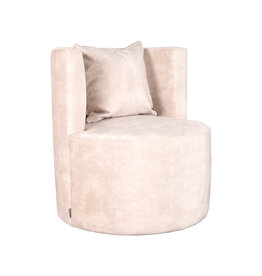 LABEL51 LABEL51 Fauteuil Evy - Naturel - Velours - 65 cm