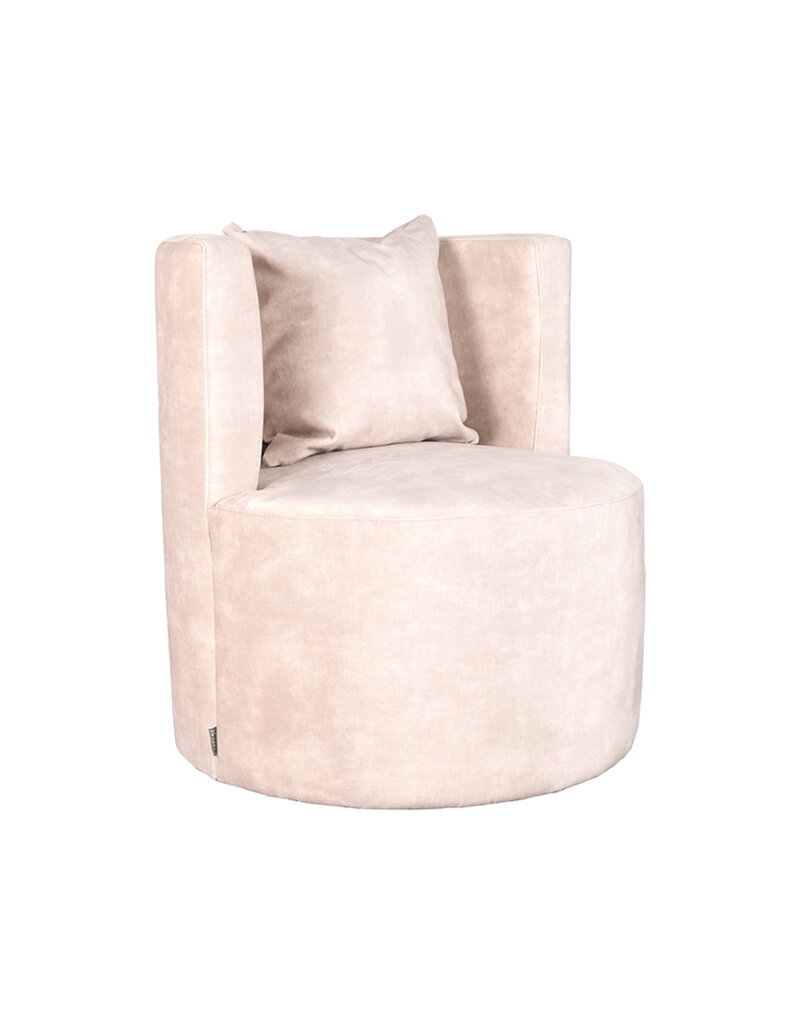 LABEL51 LABEL51 Fauteuil Evy - Naturel - Velours - 65 cm