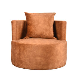 LABEL51 LABEL51 Fauteuil Evy - Oker - Velours - 90 cm
