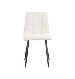 LABEL51 LABEL51 Eetkamerstoel Juul - Wit - Boucle