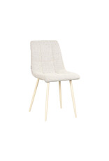 LABEL51 LABEL51 Eetkamerstoel Nino - Wit - Boucle