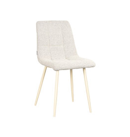 LABEL51 LABEL51 Eetkamerstoel Nino - Wit - Boucle