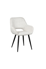 LABEL51 LABEL51 Eetkamerstoel Fer - Wit - Boucle