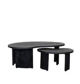 Damn LABEL51 Salontafel Timon - Zwart - Mangohout - 100 cm