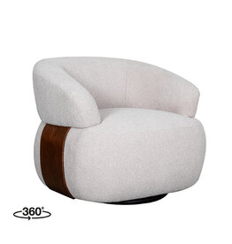 Damn LABEL51 Fauteuil Valenza - Naturel - Boucle - One Size