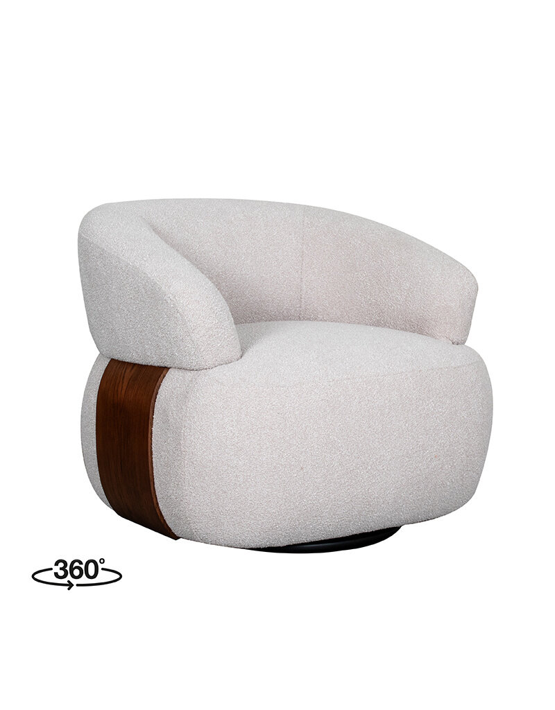 Damn LABEL51 Fauteuil Valenza - Naturel - Boucle - One Size