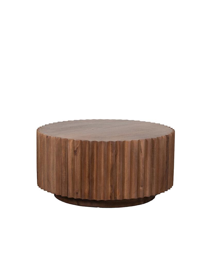 Damn LABEL51 Salontafel Novan - Nature Smooth - Mangohout - 70 cm - Rond