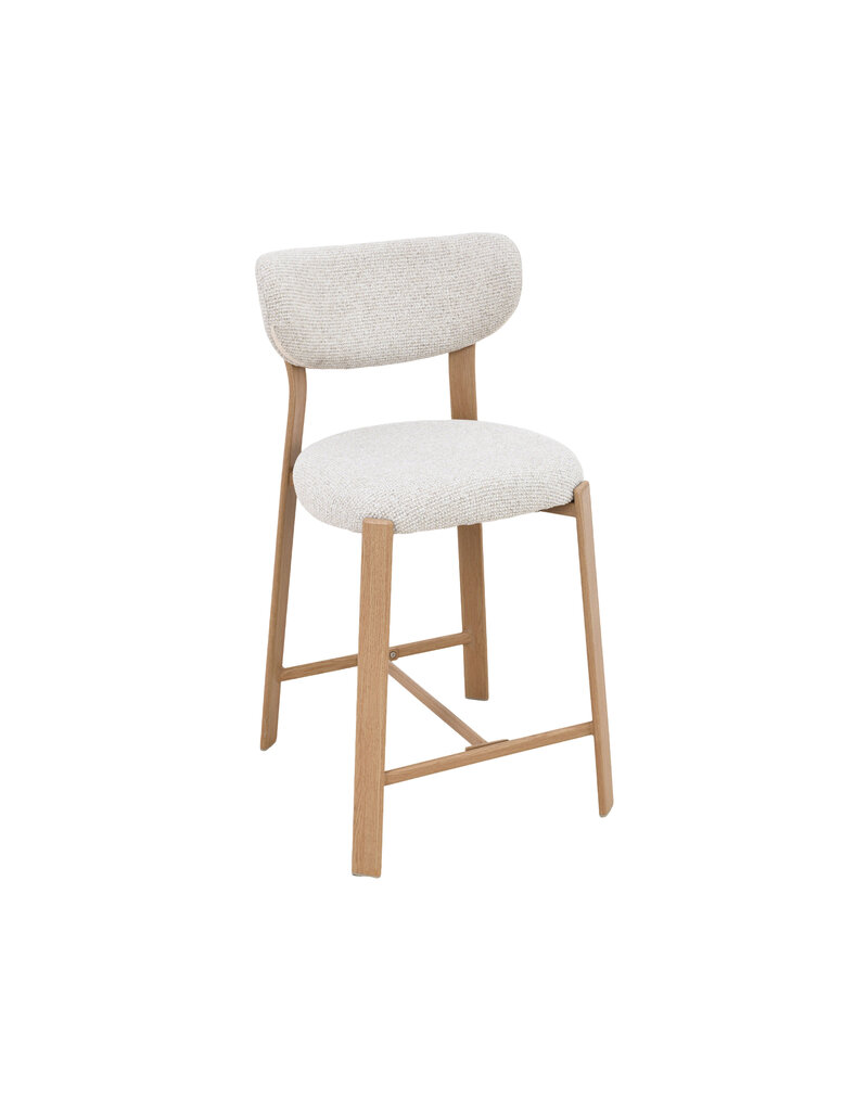 Damn LABEL51 Barkruk Mika - Naturel - Prestige - Laag