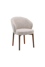 Damn LABEL51 Eetkamerstoel Sakiko - Beige - Geweven