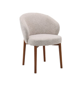 Damn LABEL51 Eetkamerstoel Sakiko - Beige - Geweven