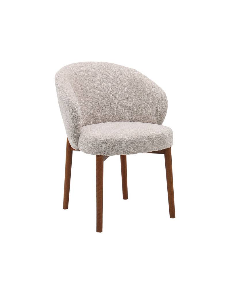 Damn LABEL51 Eetkamerstoel Sakiko - Beige - Geweven