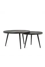 Damn Salontafel Rond Zwart Set van 2