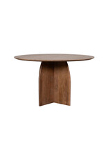 Damn LABEL51 Eetkamertafel Mick - Nature Smooth - Mangohout - 130 cm - Rond