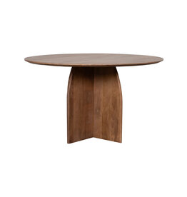 Damn LABEL51 Eetkamertafel Mick - Nature Smooth - Mangohout - 130 cm - Rond