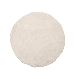 Damn LABEL51 Vloerkleden Rima - Ivoor - Synthetisch - 200x200 cm - Rond