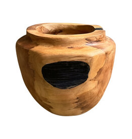 Damn Teak vase L D25H23cm