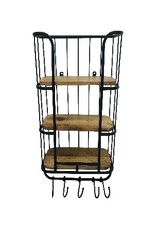 Damn Wallshelve 3-laag  40x20H70 black