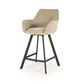 Damn Barstool Bliss with armrest - taupe