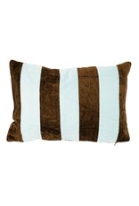 Damn Stripey 40x60 cm - light blue / brown -