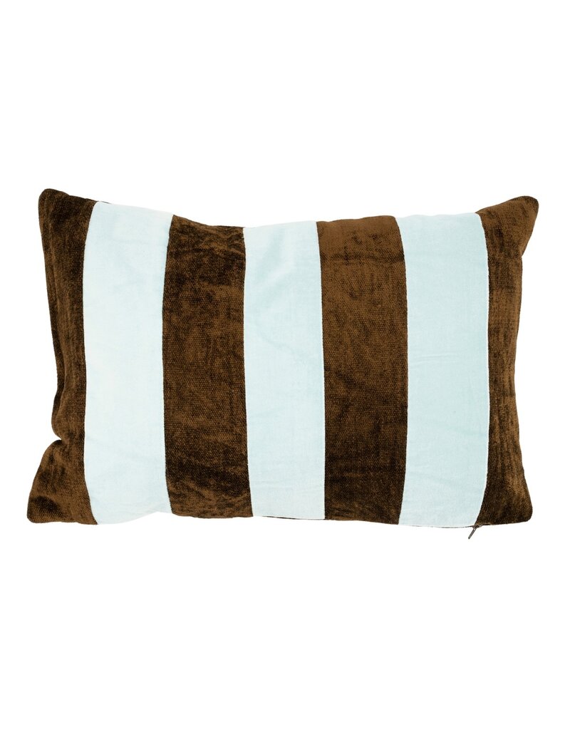 Damn Stripey 40x60 cm - light blue / brown -