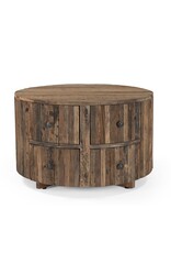 Damn Salontafel Rond met 4 Laden Roots