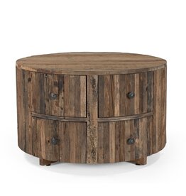 Damn Salontafel Rond met 4 Laden Roots