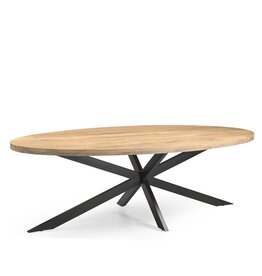 Damn Eetkamertafel Ellips 25+25 160