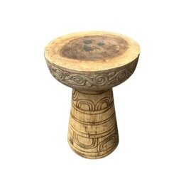 Damn Stool carving D35H50cm