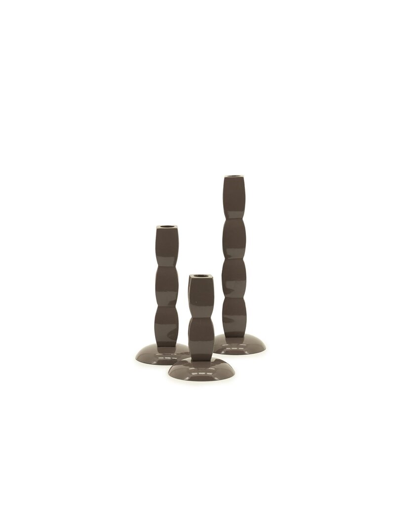 Damn Candle holder Prinz - dark taupe -
