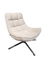 Damn Draaifauteuil Sep in stof perfect harmony white**