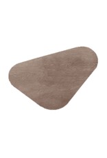 Damn Karpet Fluffy Liro driehoek 170x240cm bruin