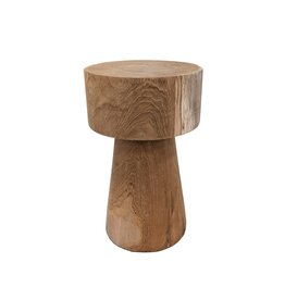 Damn Bijzettafel teak rond