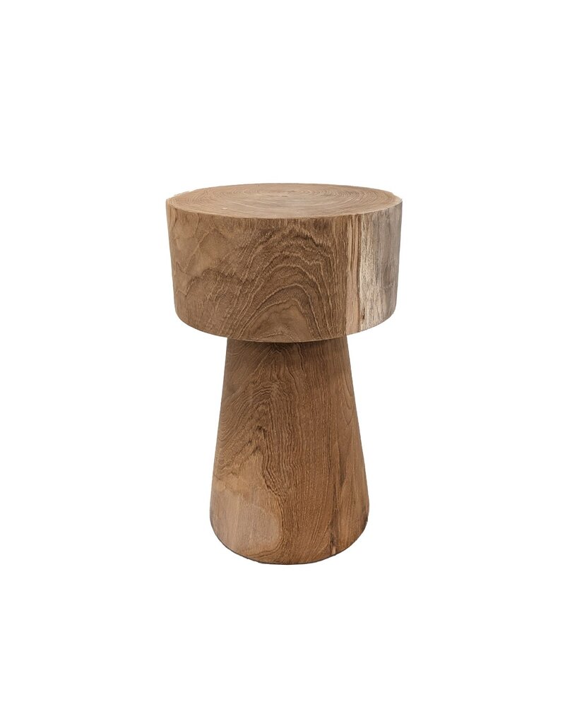 Damn Bijzettafel teak rond