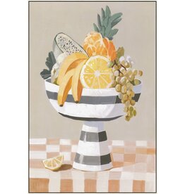 Damn Schilderij 70x105cm stilleven fruitschaal
