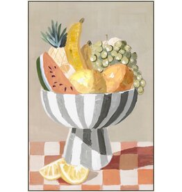 Damn Schilderij 70x105cm stilleven fruitschaal