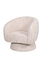 Damn Draaifauteuil Esmee in stof Trust beige