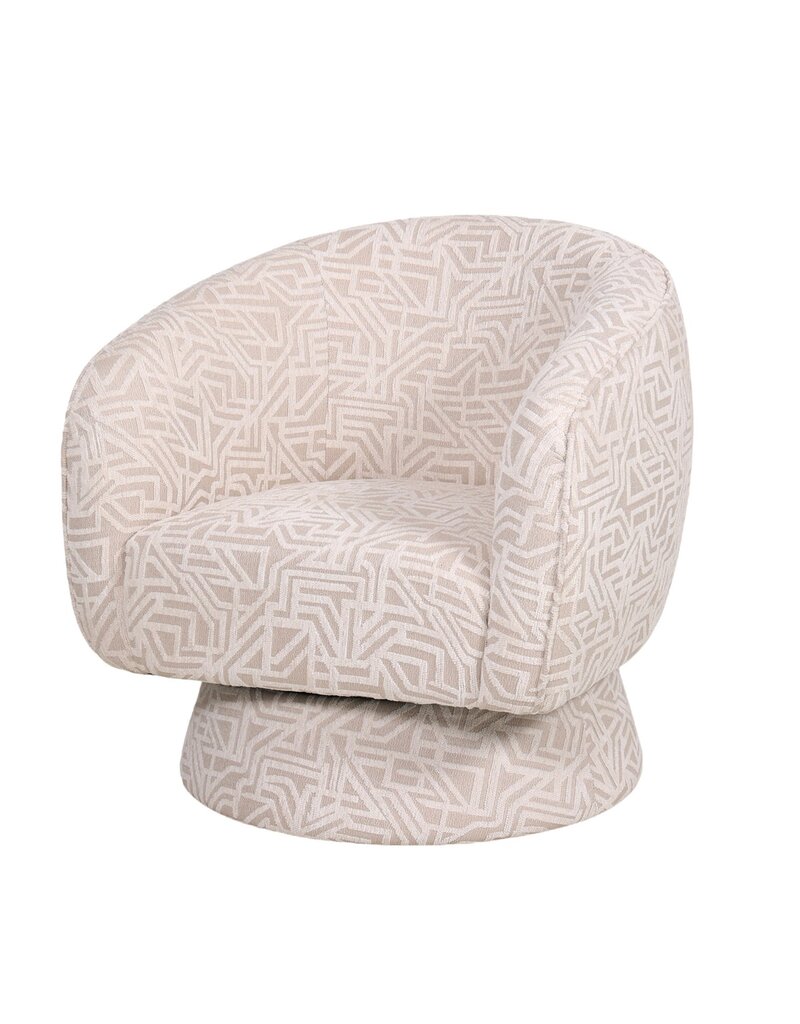 Damn Draaifauteuil Esmee in stof Trust beige