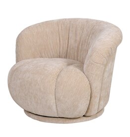 Damn Draaifauteuil Lucie in stof Blink beige