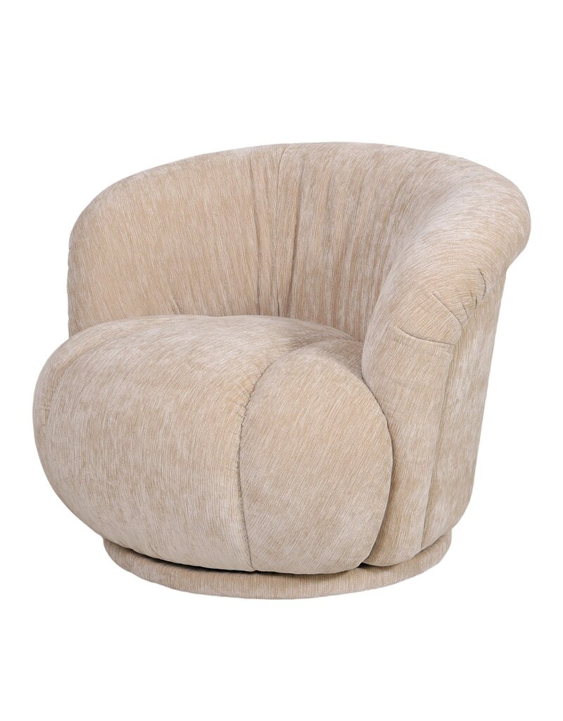 Damn Draaifauteuil Lucie in stof Blink beige