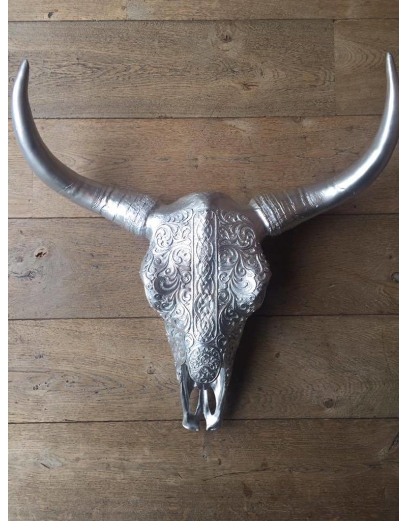 Damn Skull silver 62 cm