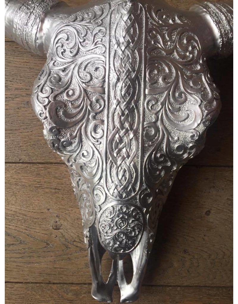 Damn Skull silver 62 cm