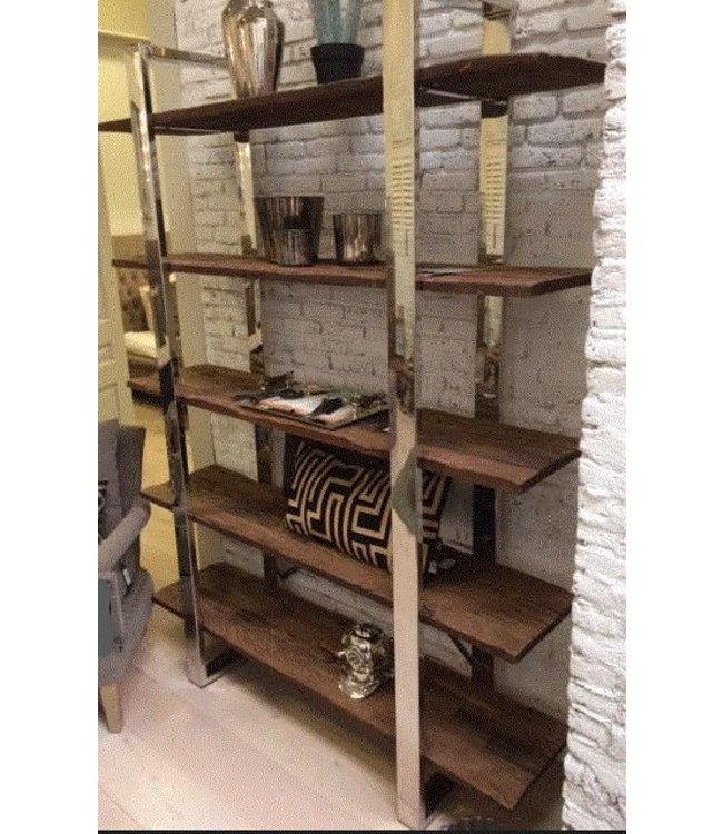 Wandkast  -Boekenkast - Railway Sleeper Wood Timo