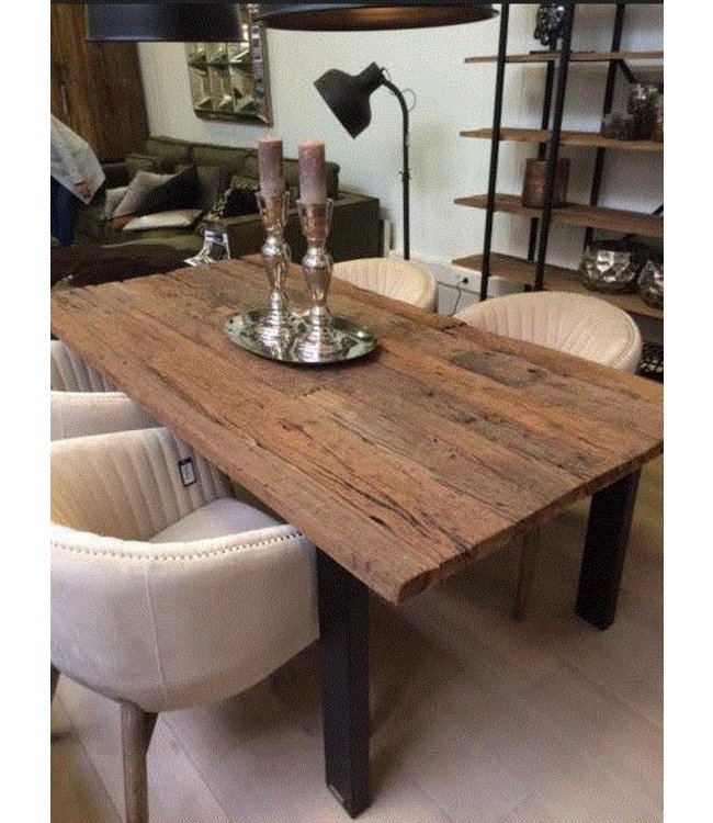 Eetkamer tafel Saksen Railway zwart